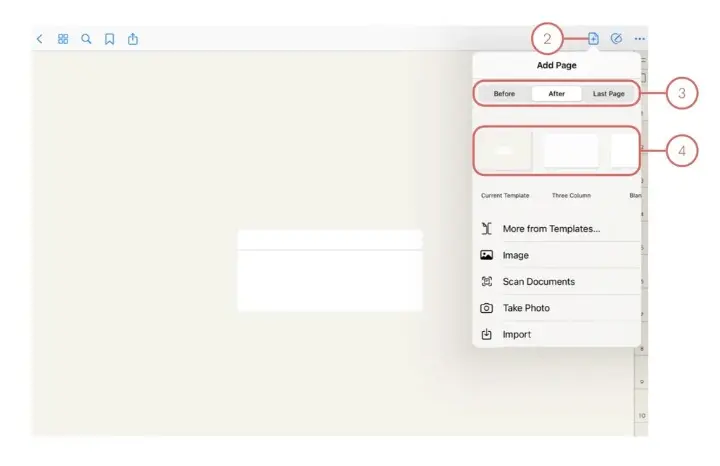 Add Pages in GoodNotes