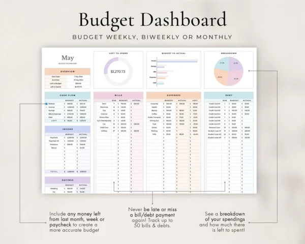 Budget Planner for Google Sheets – Track Your Finances Easily