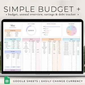 Budget Planner for Google Sheets – Track Your Finances Easily