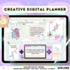 Cute Undated Digital Planner with Realistic Look