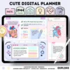 All-in-One Cute Undated Hyperlinked Digital Planner