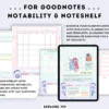 Creative Portrait Digital Student Notebook | Notes, Study Planner, GoodNotes & Notability - Image 8