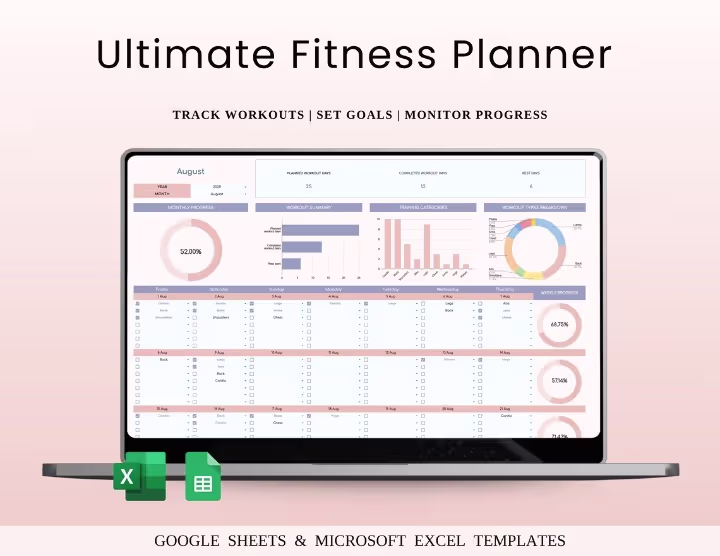 Fitness Planner Spreadsheet