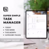 Notion Template Task Manager