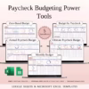 Paycheck Budgeting Power Tools Bundle