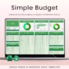 Simple Budget Planner - Green Theme