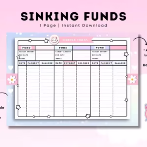 Sinking Funds Saving Tracker