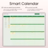 Monthly Bill Calendar Spreadsheet Green Theme - Image 5