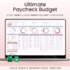 Ultimate Paycheck Budget Spreadsheet Template