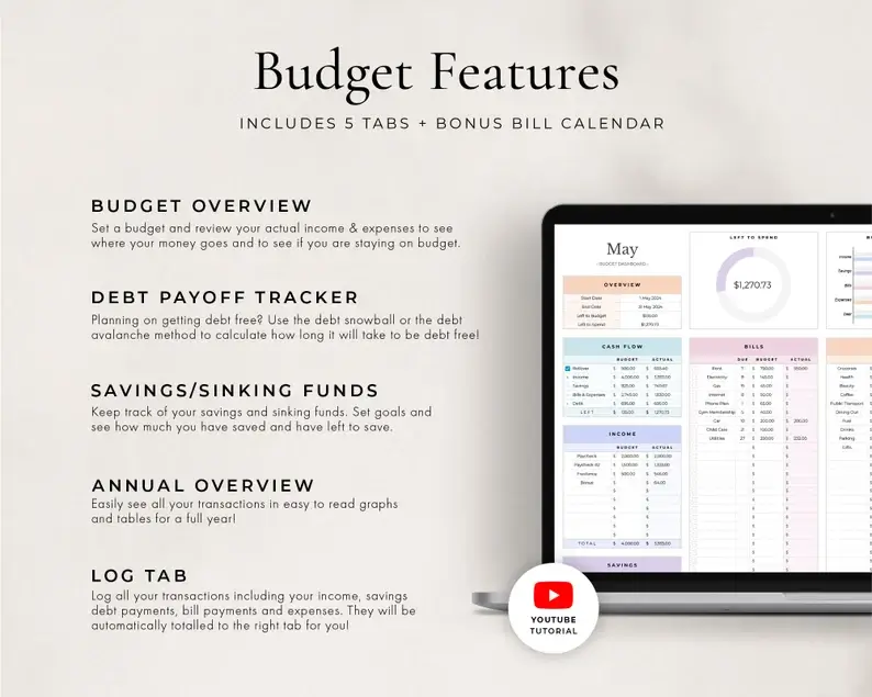 Budget Planner for Google Sheets – Track Your Finances Easily - Image 2