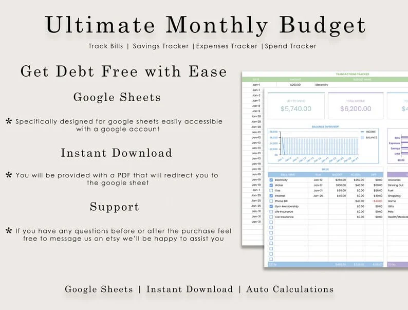 Ultimate Google Sheets Budget Template for Better Money Management - Image 8