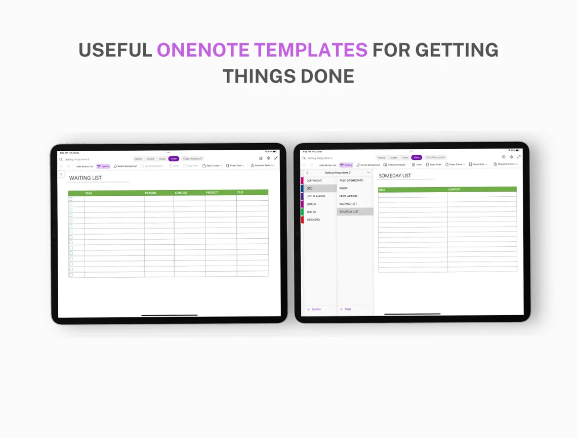 Smart OneNote Digital Planner | Plan, Track, & Organize - Image 3