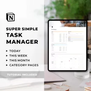 Notion Template Task Manager